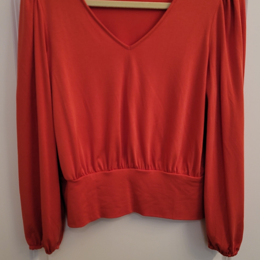 Ann Taylor Orange Top XS